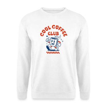 Kaffeeclub | Kaffeeliebhaber-Kollegen-Geschenk - Unisex Pullover - Weiß - Vorne
