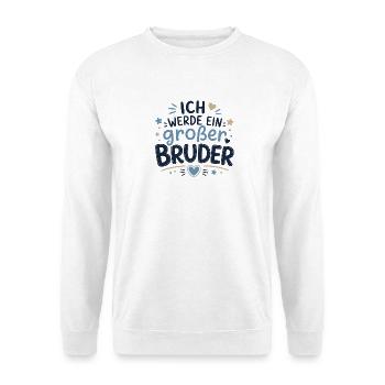 Ich werde ein großer Bruder - Unisex Pullover - Weiß - Vorne