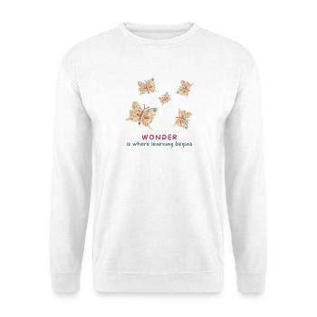 Wonder is where learning begins - Unisex Sweatshirt - white - Front
