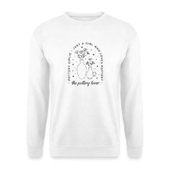 Pottery lover girly aesthetic - Unisex Sweatshirt - white - Front