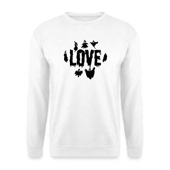 Halloween LOVE Halloween Pumpkin Ghost - Sweat-shirt Unisexe - blanc - Devant