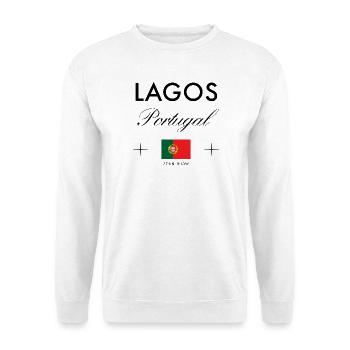 Lagos Portugal Coordinates Travel Souvenir - Unisex Sweatshirt - white - Front
