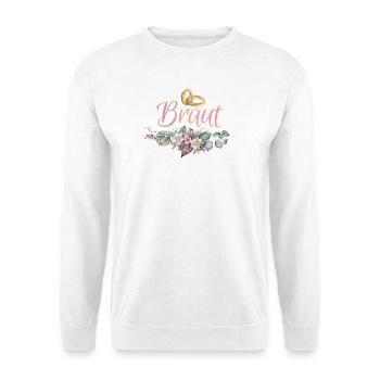Bridal Rings Flowers Bachelor Party - Unisex Sweatshirt - white - Front