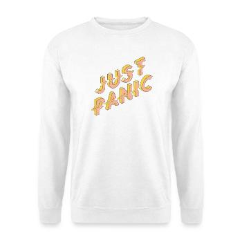 Justy Paklic 3D Schriftzug - Unisex Pullover - Weiß - Vorne