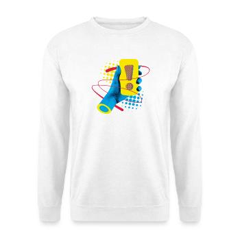 Neon Exklamation Gadget - Unisex Pullover - Weiß - Vorne