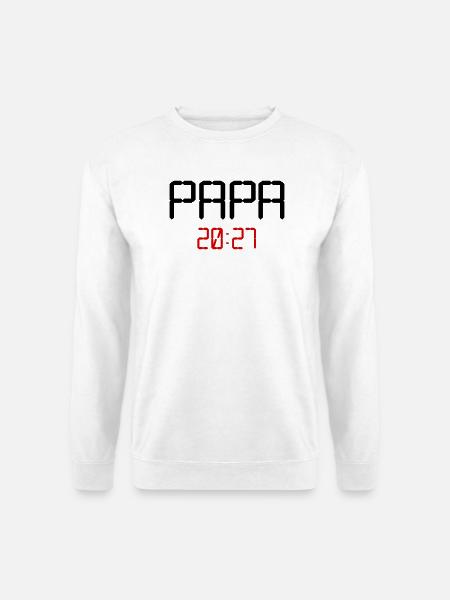 Baby Papa 2027 - Unisex Pullover - Weiß