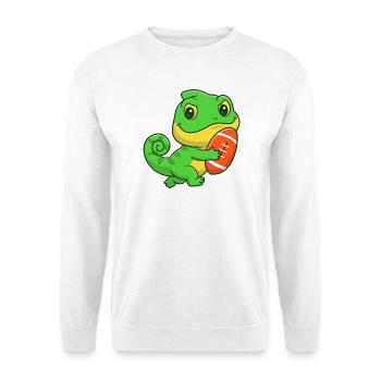 Dino-Gridiron-Niedlichkeit - Unisex Pullover - Weiß - Vorne