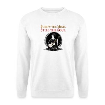 Purify The Mind Still The Soul Geisha Japanese Art - Unisex Sweatshirt - white - Front