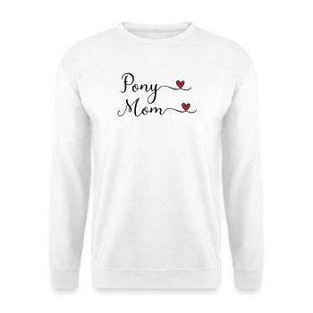 Pony Mama - Unisex Pullover - Weiß - Vorne