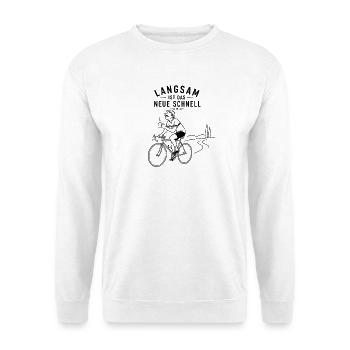 Langsam ist das Neue Schnell - Unisex Pullover - Weiß - Vorne