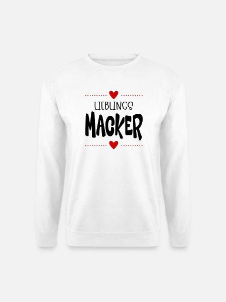 Macker Liebling - Unisex Pullover - Weiß