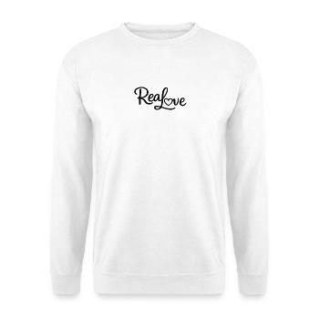 Real Love Silhouette - Unisex Pullover - Weiß - Vorne