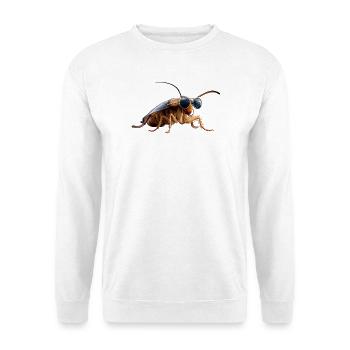 cafards insectes cafards cafards cafards - Sweat-shirt Unisexe - blanc - Devant