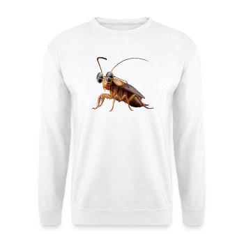 cafards insectes cafards cafards cafards - Sweat-shirt Unisexe - blanc - Devant