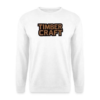 Timber Craft Schriftzug Logo - Unisex Pullover - Weiß - Vorne