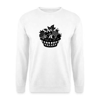 Obstkorb - Unisex Pullover - Weiß - Vorne