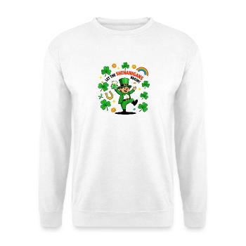 Shenanigans Begin Leprechaun - Unisex Sweatshirt - white - Front