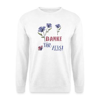 Danke Für Alles  - Unisex Pullover - Weiß - Vorne