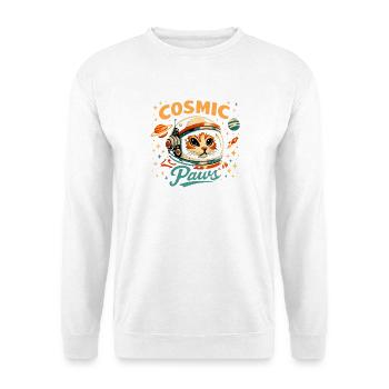 Cosmic Paws: Cat Astronaut - Unisex Sweatshirt - white - Front