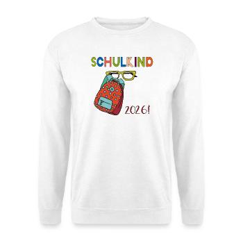 Schulkind 2026 - Unisex Pullover - Weiß - Vorne