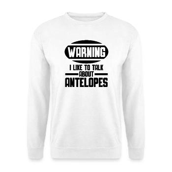 Antelope Funny Saying - Unisex Sweatshirt - white - Front