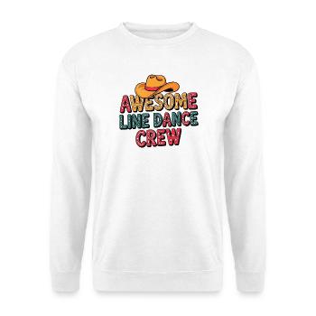 Cowboy Line Dance Crew - Unisex Pullover - Weiß - Vorne