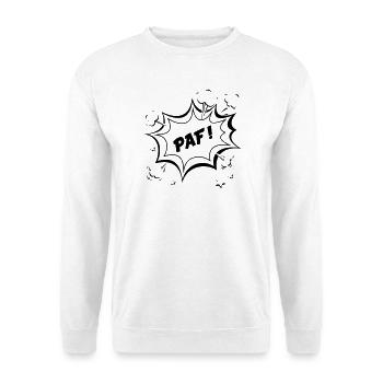 Paf ! - Sweat-shirt Unisexe - blanc - Devant