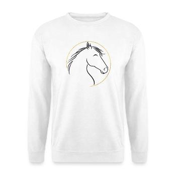 Wilde Mähne, Sanfte Anmut - Unisex Pullover - Weiß - Vorne