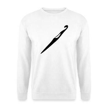 Crochet Crochet Hook Gift - Unisex Sweatshirt - white - Front