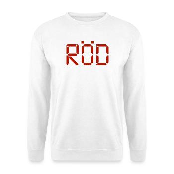 Rot – LCD - Unisex Pullover - Weiß - Vorne