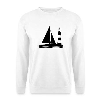 Segeln - Unisex Pullover - Weiß - Vorne
