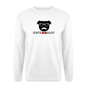  Le staffie dandy - 010 - Sweat-shirt Unisexe - blanc - Devant