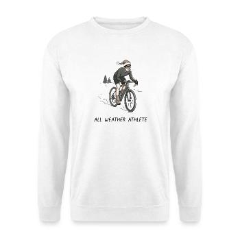 All Weather Athlete Bike - Unisex Sweatshirt - white - Front