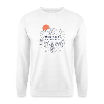 Montagnes - Mentalement sur la piste - Sweat-shirt Unisexe - blanc - Devant