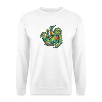 Paresseux géométrique - Sweat-shirt Unisexe - blanc - Devant