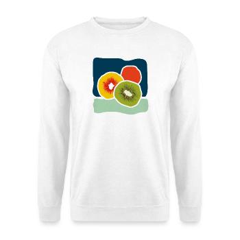 Colorful Kiwis – Fruity Pop Illustration - Unisex Sweatshirt - white - Front