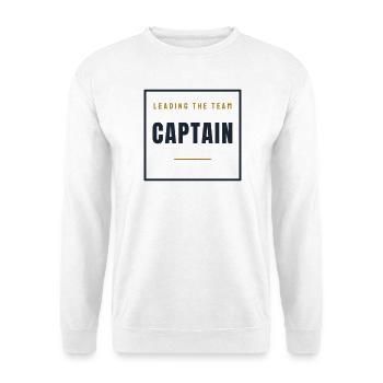Capitaine Stamp Rétro - Cadeau de l’équipe Capitaine - Sweat-shirt Unisexe - blanc - Devant
