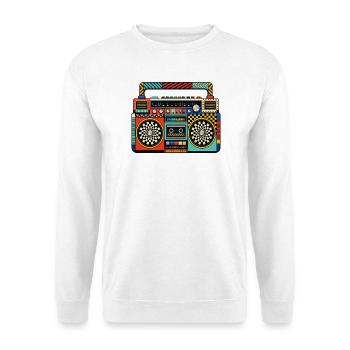Retro Boombox Color Game - Unisex Sweatshirt - white - Front
