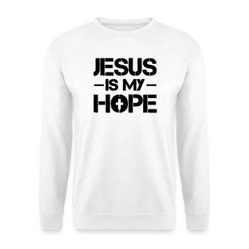 Jesus is my Hope - Unisex Sweatshirt - white - Front