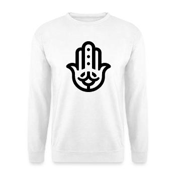hand of Fatma Hamsa - Unisex Sweatshirt - white - Front