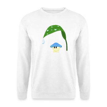 Blue Mushroom - Unisex Sweatshirt - white - Front