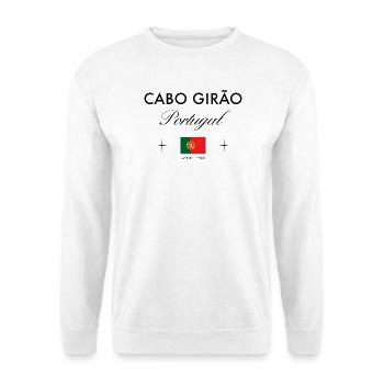 Cabo Girao Portugal Koordinaten Reise Souvenir - Unisex Pullover - Weiß - Vorne
