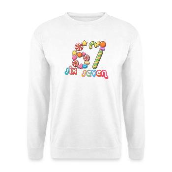 67 meme Candy Carousel Whimsy - Unisex Sweatshirt - white - Front