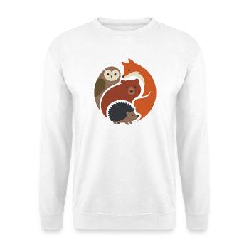 Aventure en plein air - Respectez les habitants - Sweat-shirt Unisexe - blanc - Devant