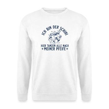 Schiedsrichter Retro Pfeife Unparteiischer - Unisex Pullover - Weiß - Vorne