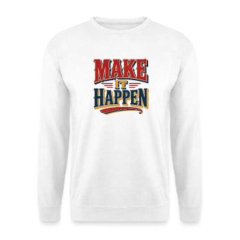 Make your dreams come true! The retro design - Unisex Sweatshirt - white - Front