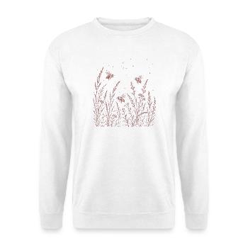 Bees and flowers - Unisex Sweatshirt - white - Front
