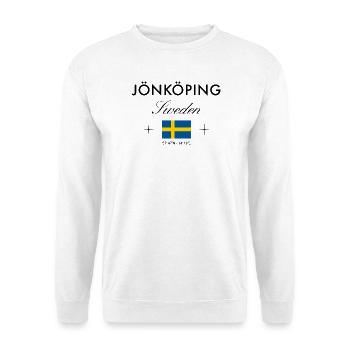 Jönköping Schweden Koordinaten Reise Souvenir - Unisex Pullover - Weiß - Vorne