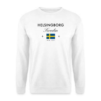 Helsingborg Sweden Coordinates Travel Souvenir - Unisex Sweatshirt - white - Front