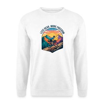 Cyclisme de Mountain Ridge en Bikepacking - Sweat-shirt Unisexe - blanc - Devant